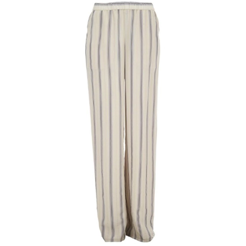 ❤️054 Per se Silk High Waist Wide Leg Striped Pants